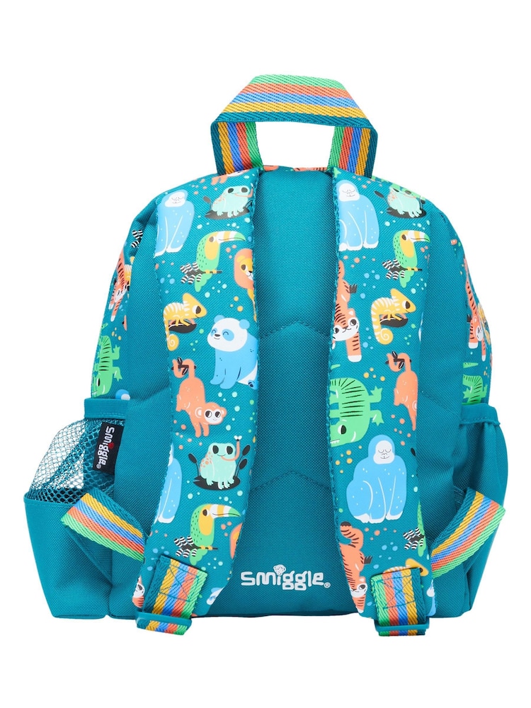 Smiggle Green Big Dreams Teeny Tiny Backpack With Detachable Plush Toy - Image 2 of 5