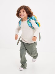 Smiggle Green Big Dreams Teeny Tiny Backpack With Detachable Plush Toy - Image 5 of 5