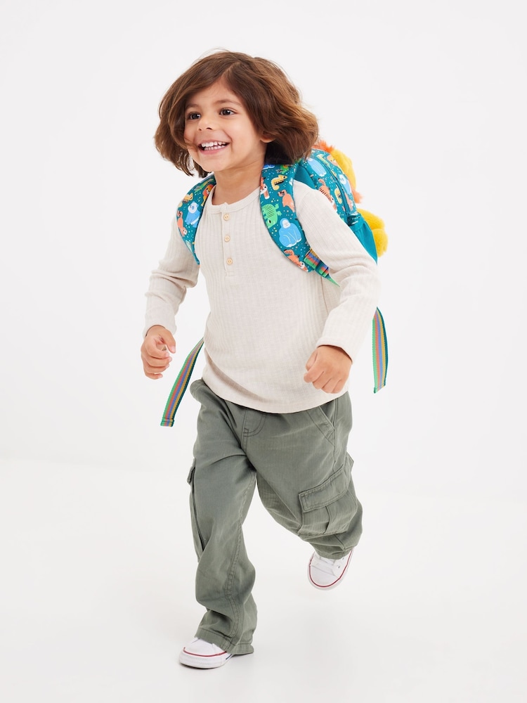 Smiggle Green Big Dreams Teeny Tiny Backpack With Detachable Plush Toy - Image 5 of 5