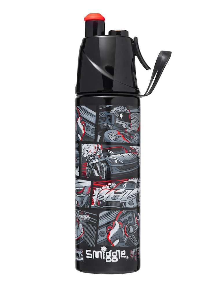 Smiggle Dark Black Limitless Spritz Insulated Steel Drink Bottle 500Ml - Image 1 of 1