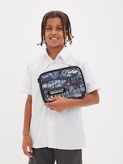 Dark Black - Smiggle, Limitless Oblong, Lunchbox mit Namensetikett - Bild 1 von 3