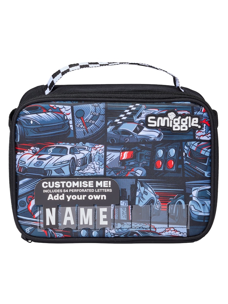 Dark Black - Smiggle, Limitless Oblong, Lunchbox mit Namensetikett - Bild 2 von 3