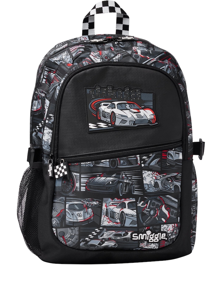 Smiggle Dark Black Limitless Classic Attach Backpack - Image 1 of 5
