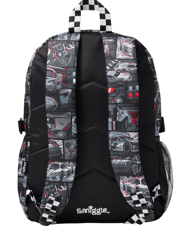 Smiggle Dark Black Limitless Classic Attach Backpack - Image 2 of 5