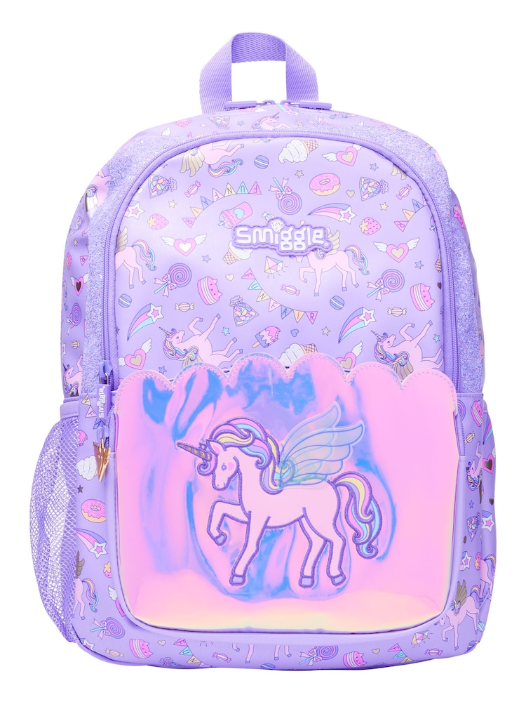 Smiggle Purple Fun Fair Classic Backpack - Image 1 of 3