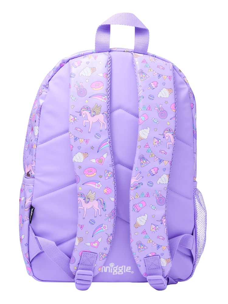 Smiggle Purple Fun Fair Classic Backpack - Image 2 of 3