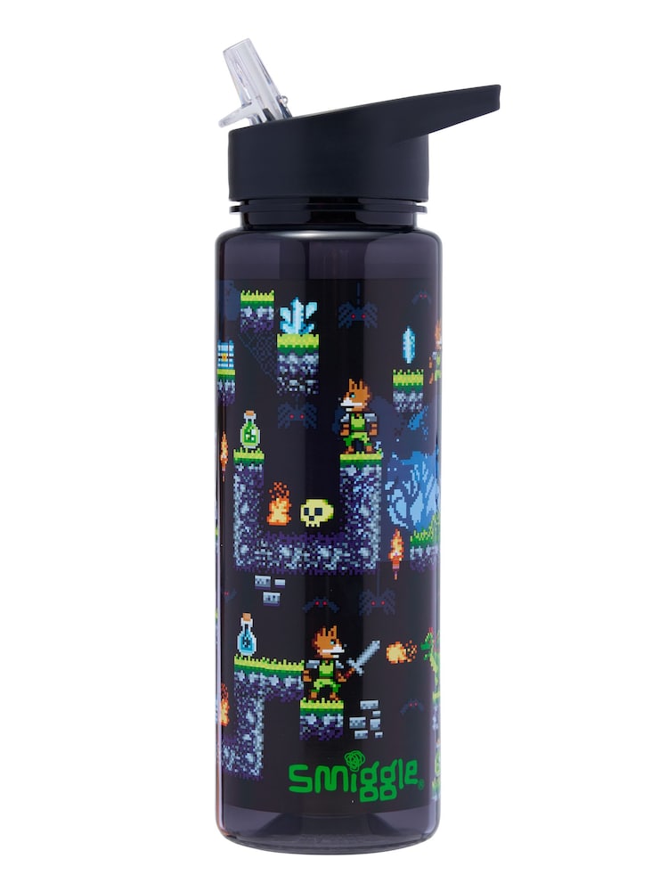 Smiggle Black Freestyle Spout Plastic Drink Bottle 650Ml - Image 1 of 2