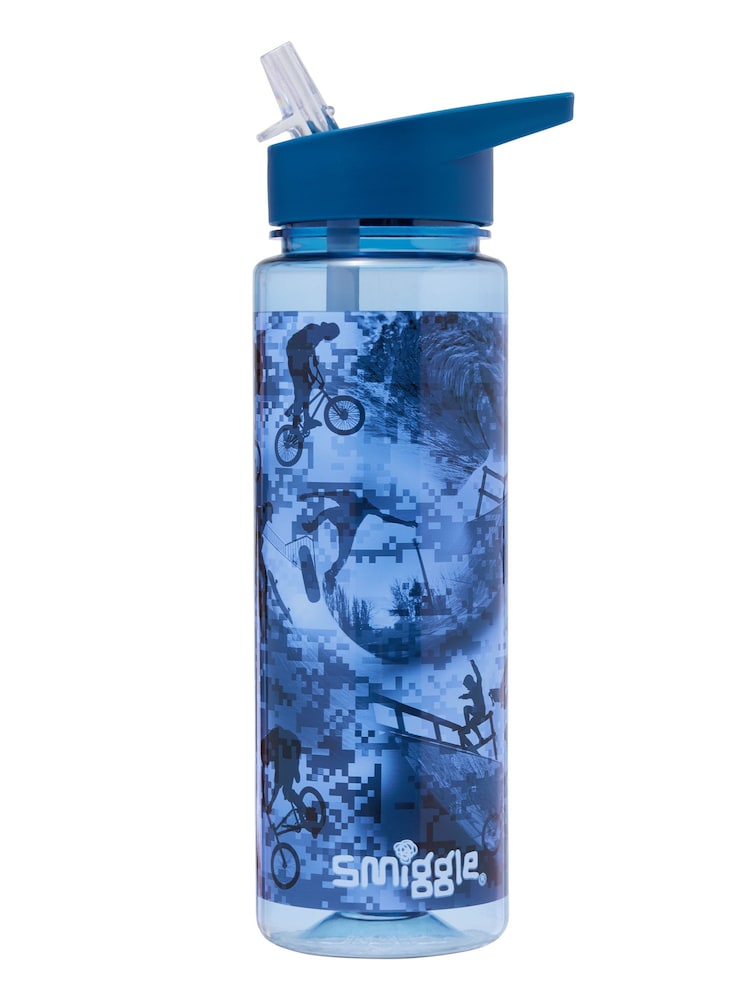 Smiggle Blue Freestyle Spout Plastic Drink Bottle 650Ml - Image 1 of 2 Smiggle Blue Freestyle Spout Plastic Drink Bottle 650Ml - Image 1 of 2