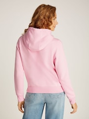Tommy Jeans Regular Fit Pink Flag Hoodie - Image 2 of 6