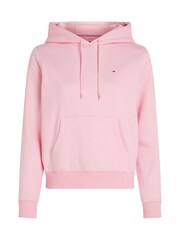 Tommy Jeans Regular Fit Pink Flag Hoodie - Image 4 of 6