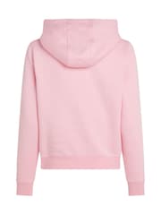 Tommy Jeans Regular Fit Pink Flag Hoodie - Image 5 of 6