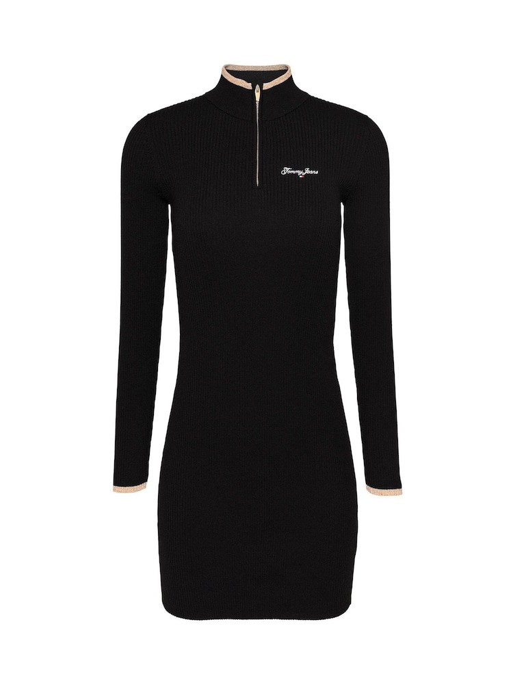 Tommy Jeans Metallic Tip Zip Sweater Black Dress - Image 5 of 5