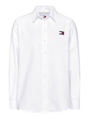 Tommy Jeans Relaxed Badge White Shirt - Image 5 of 5