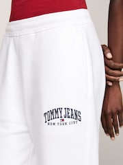 Tommy Jeans White Relaxed Varsity White Joggers - Image 4 of 7