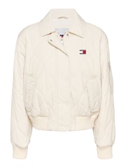 Tommy Jeans Natural Onion Quilted Bomber Jacket - Image 5 of 5