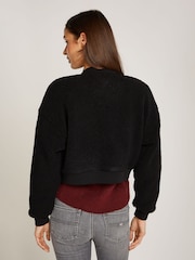 Tommy Jeans Teddy Zip Black Sweatshirt - Image 3 of 6