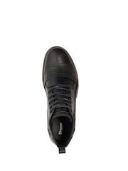 Dune London Charcoal Black Heavy Duty Leather Simon Ankle Boots - Image 5 of 7
