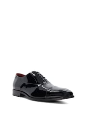 Dune London Black Chrome Standard Fit Secrecy Oxford Toe Cap Lace-Up Shoes - Image 3 of 6