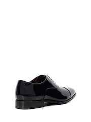 Dune London Black Chrome Standard Fit Secrecy Oxford Toe Cap Lace-Up Shoes - Image 4 of 6