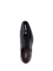 Dune London Black Chrome Standard Fit Secrecy Oxford Toe Cap Lace-Up Shoes - Image 5 of 6