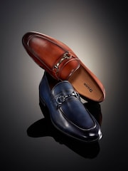 Dune London Brown Seymore Flex Sole Trim Loafers - Image 2 of 7