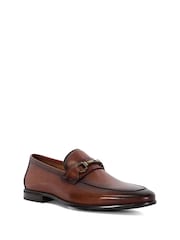 Dune London Brown Seymore Flex Sole Trim Loafers - Image 4 of 7