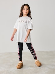 Baker by Ted Baker Multi Animal Print Branded 100% Cotton T-Shirt and Leggings Set - Image 1 of 12