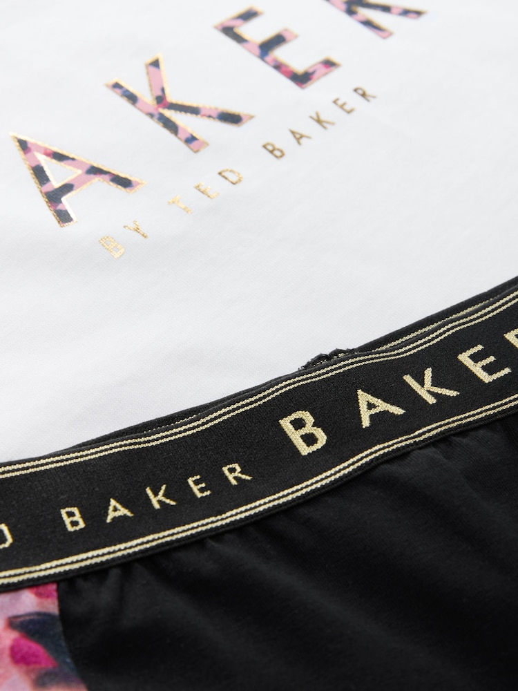 Baker by Ted Baker Multi Animal Print Branded 100% Cotton T-Shirt and Leggings Set - Image 11 of 12
