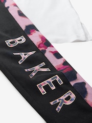 Baker by Ted Baker Multi Animal Print Branded 100% Cotton T-Shirt and Leggings Set - Image 12 of 12