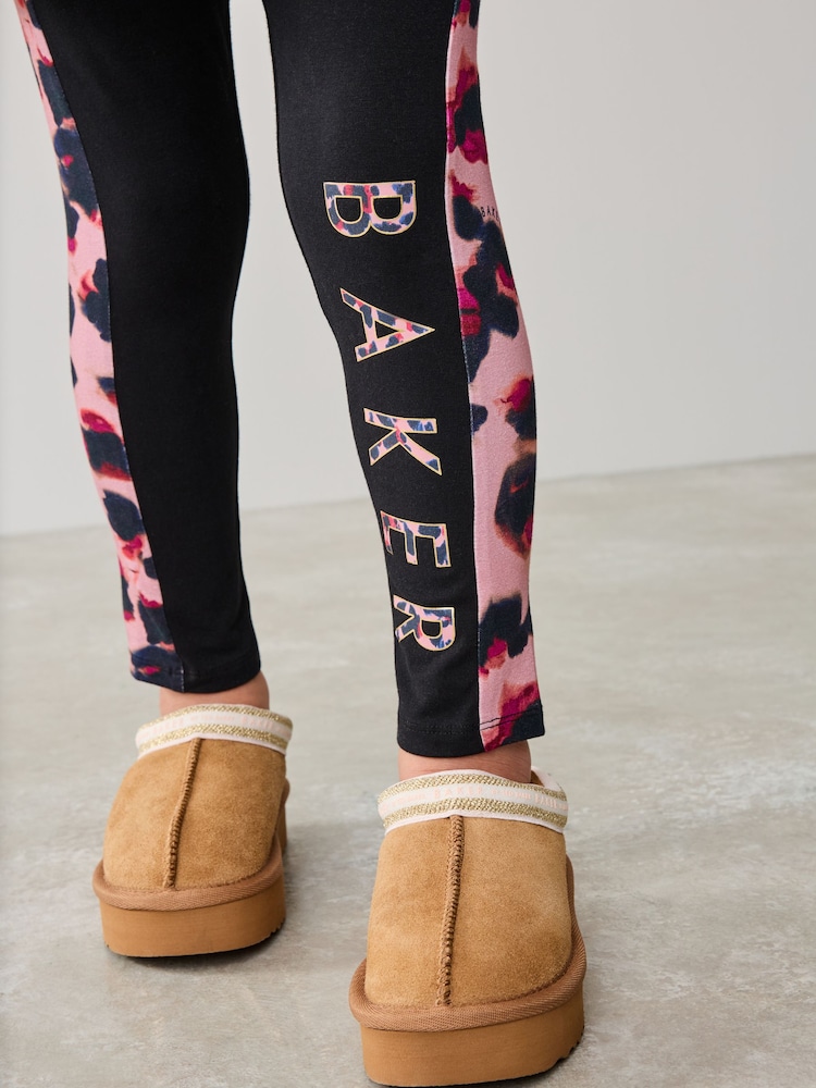 Baker by Ted Baker Multi Animal Print Branded 100% Cotton T-Shirt and Leggings Set - Image 8 of 12