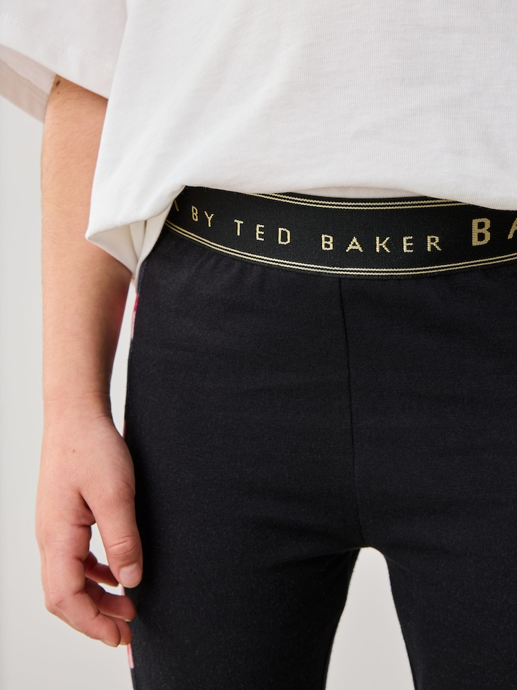 Baker by Ted Baker Multi Animal Print Branded 100% Cotton T-Shirt and Leggings Set - Image 9 of 12