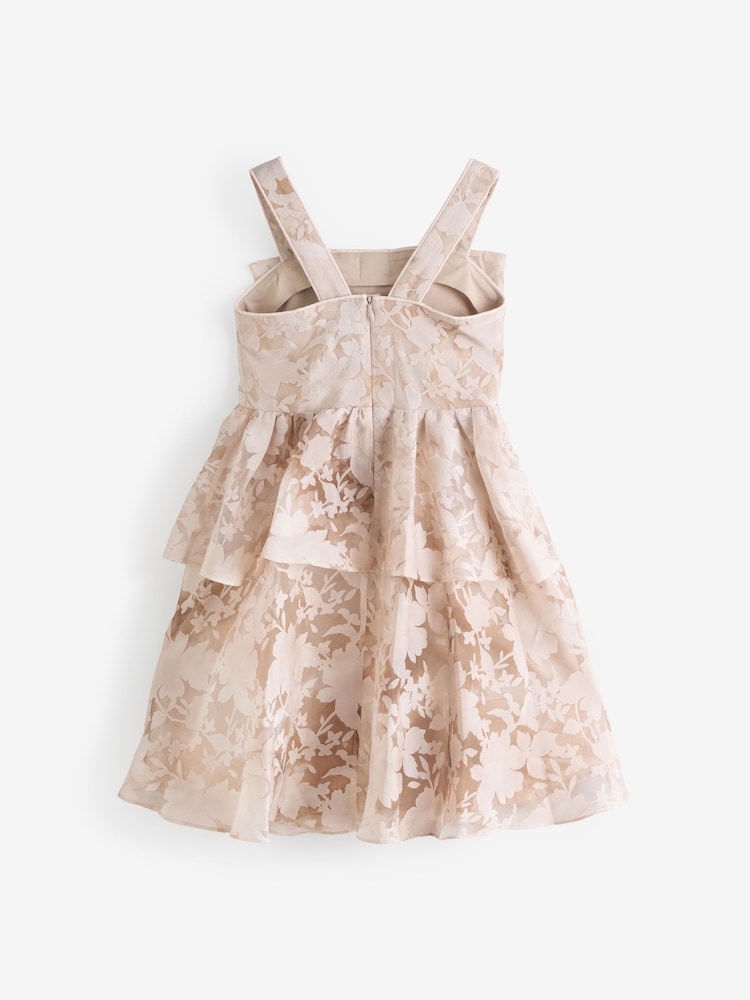 Baker by Ted Baker Pink Burnout Bow Dress - Image 7 of 9