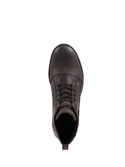 Dune London Light Brown Heavy Duty Leather Simon Ankle Boots - Image 5 of 6