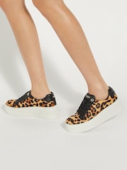 Dune London Animal Episode 2 Flatform Lace-Up Trainers - Image 1 of 8