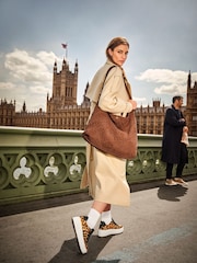 Dune London Animal Episode 2 Flatform Lace-Up Trainers - Image 2 of 8