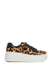 Dune London Animal Episode 2 Flatform Lace-Up Trainers - Image 4 of 8