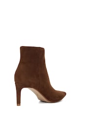 Dune London Brown Standard Fit Obsessively Mid Set Back Point Heeled Ankle Boots - Image 4 of 6