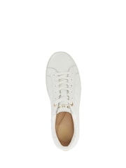 Dune London White Egent Quilted Cupsole Trainers - Image 5 of 6