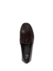 Temno rdeča - Dune London Ginnie Slim Sole Penny mokasini - Slika 5 iz 6