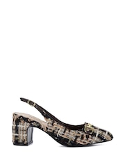rjava - Dune London Izbira Bouclé Slingback čevlji - Slika 2 iz 6