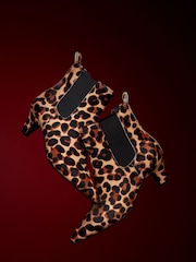 Dune London Animal Obvious Comfort Kitten Chelsea Boots - Image 2 of 8
