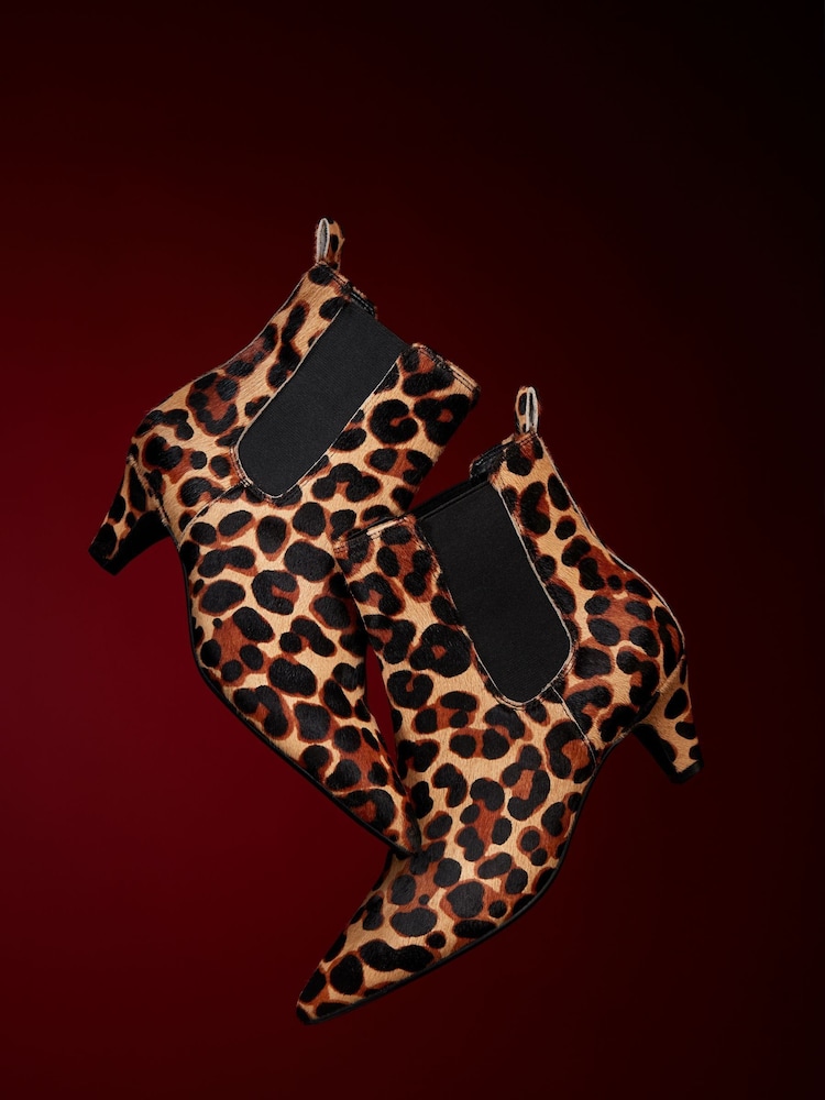 Dune London Animal Obvious Comfort Kitten Chelsea Boots - Image 2 of 8