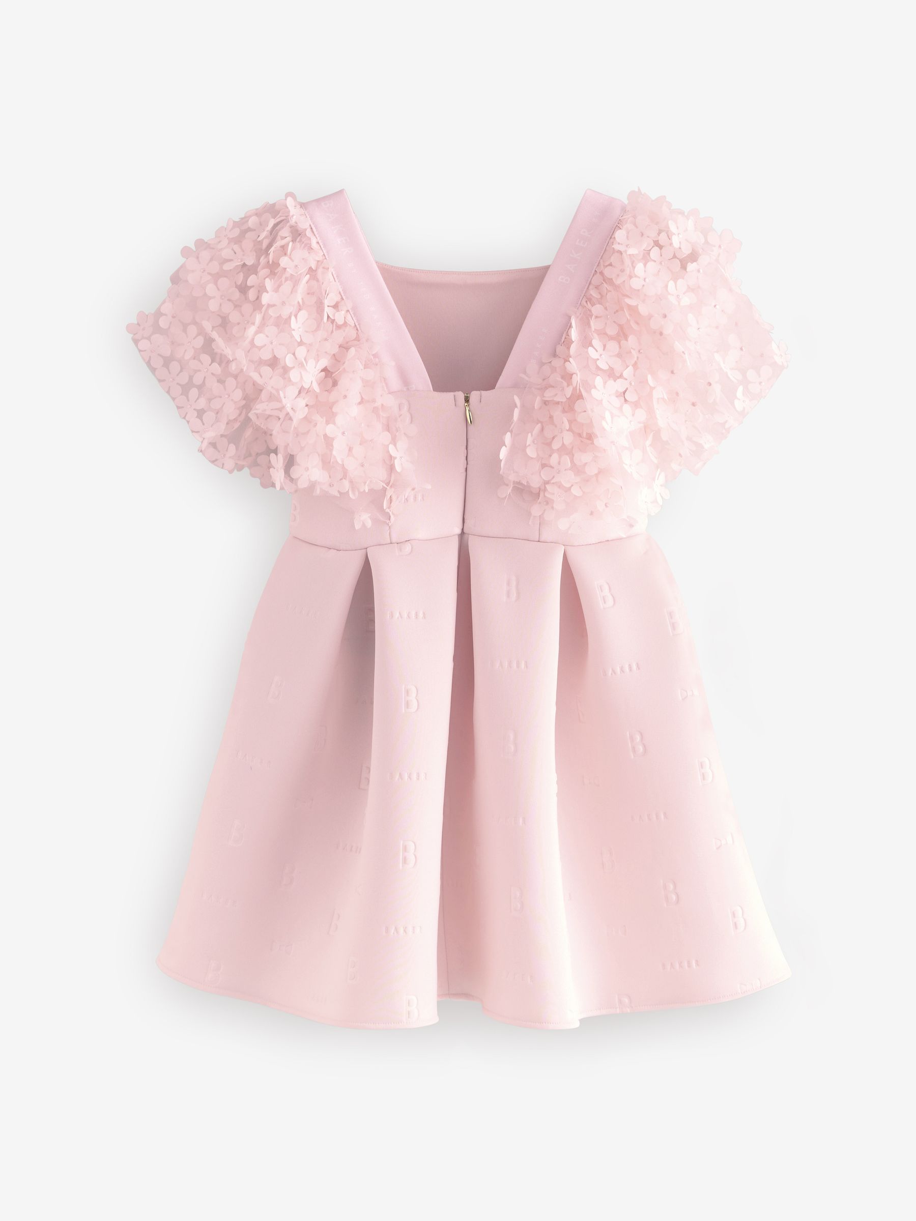 Buy Baker by Ted Baker 3D Floral Sleeve Embossed Scuba Dress