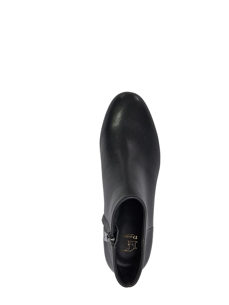 Dune London Black Perrie Low Block Heel Boots - Image 4 of 5
