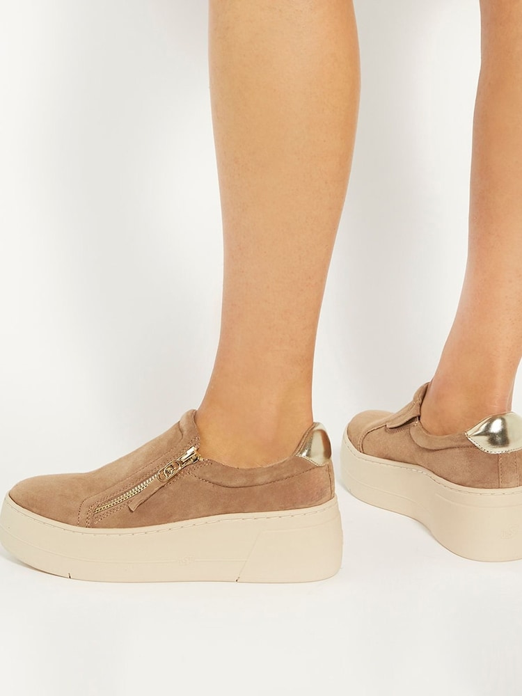 rjava - Dune London Episodic 2 čevelj z debelim ploskim podplatom Slip On Trainers - Slika 6 iz 6