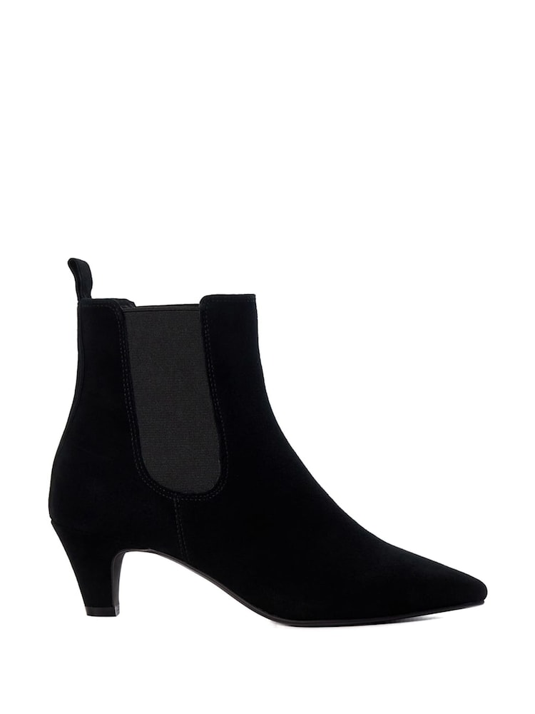 Schwarz - Dune London, Obvious Comfort, Chelsea-Stiefel mit Kitten-Absatz - Bild 2 von 6 Schwarz - Dune London, Obvious Comfort, Chelsea-Stiefel mit Kitten-Absatz - Bild 2 von 6