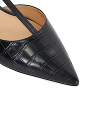 Dune London Black Harler T-Bar Point Flat Shoes - Image 6 of 6