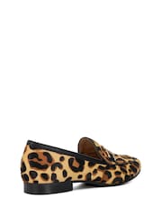 Dune London Animal Regular Fit Glair Branded Snaffle Leather Trim Shoes - Image 4 of 6
