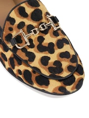 Dune London Animal Regular Fit Glair Branded Snaffle Leather Trim Shoes - Image 6 of 6