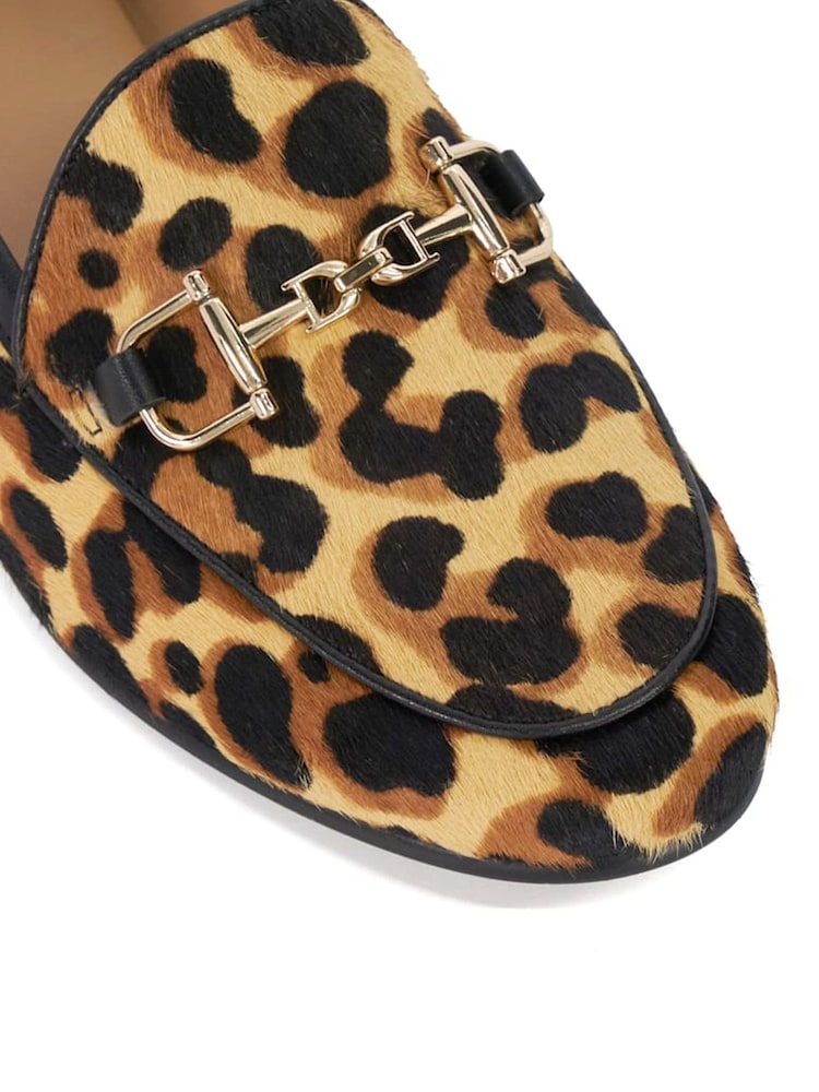 Dune London Animal Regular Fit Glair Branded Snaffle Leather Trim Shoes - Image 6 of 6